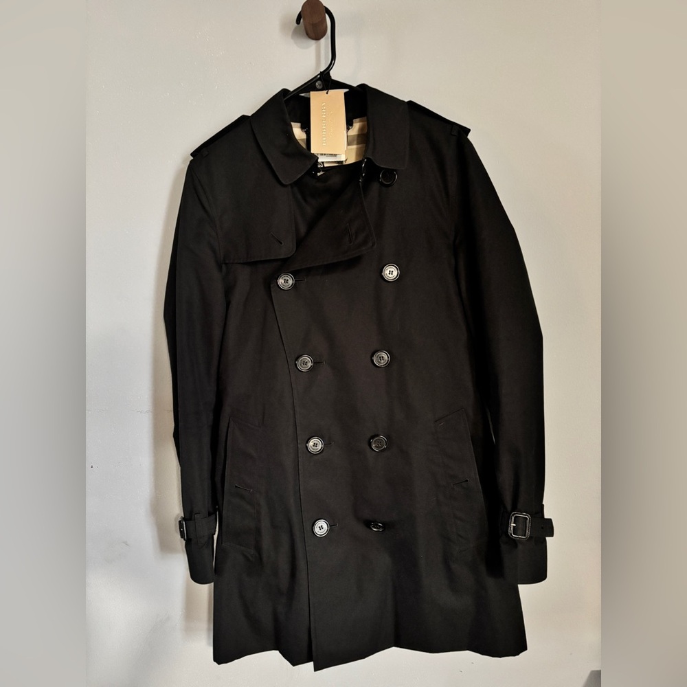 Burberry Mens Double Breasted Long Kensington Heritage Trench Coat